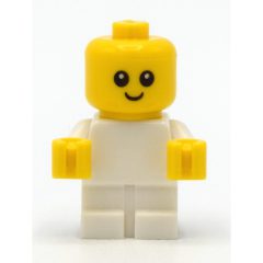 Minifigurka LEGO Baby, White Body - Head with neck
