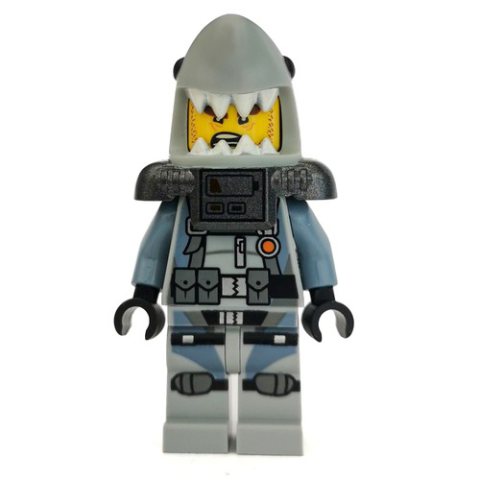 Minifigurka LEGO Shark Army Great White with Scuba Airtanks