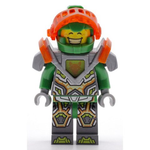 Minifigurka LEGO Aaron Fox with Trans-Neon Orange Visor and Silver Armor