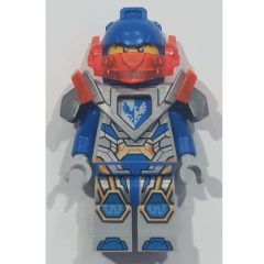 Minifigurka LEGO Clay Moorington with Trans-Orange Visor and Silver Armor