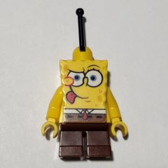 Minifigurka LEGO SpongeBob Squarepants with Tongue Sticking Out and Lever on Head