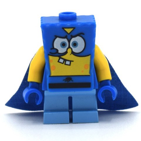 Minifigurka LEGO SpongeBob Squarepants in Super Hero Outfit