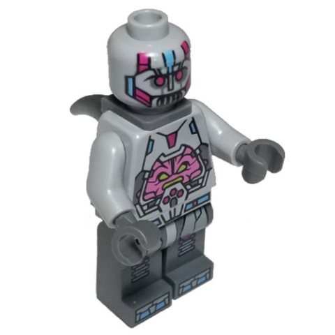 Minifigurka LEGO The Kraang with Light Bluish Gray Armor and Neck Bracket with Horn