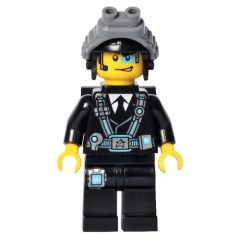 Minifigurka LEGO Agent Curtis Bolt with Neck Bracket and Goggles