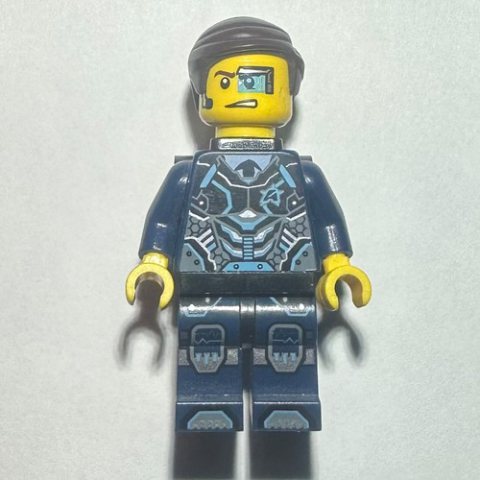 Minifigurka LEGO Agent Curtis Bolt with Neck Bracket