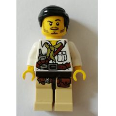 Minifigurka LEGO Hero with White Shirt and Radio in Belt