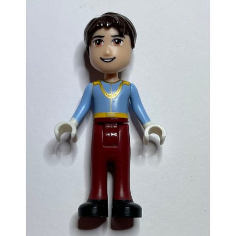Minifigurka LEGO Prince Charming - Light Blue Shirt, Dark Red Trousers