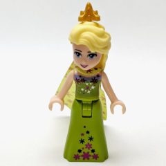 Minifigurka LEGO Elsa - Lime Dress, Crown