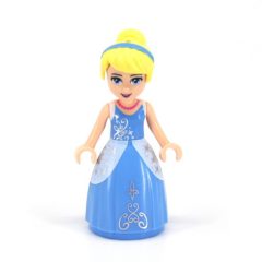 Minifigurka LEGO Cinderella - Bright Light Blue Ball Gown