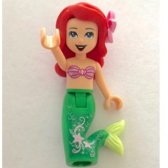 Minifigurka LEGO Ariel - Mermaid Form, Pink Top, Dark Green Scales on Tail