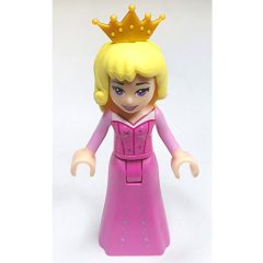 Minifigurka LEGO Aurora - Dark Pink Dress, Silver Decoration, Pearl Gold Crown