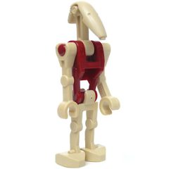 Minifigurka LEGO Battle Droid Security, Dark Red Torso, One Bent Arm, One Straight Arm