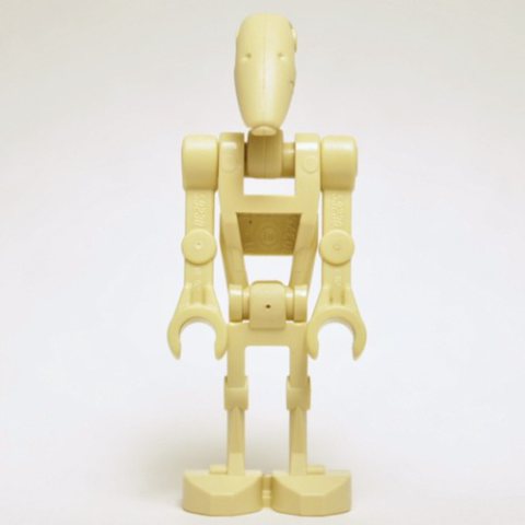 Minifigurka LEGO Battle Droid, Two Straight Arms with Clips at 90°