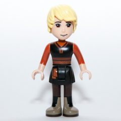 Minifigurka LEGO Kristoff - Black Vest, Dark Orange Shirt