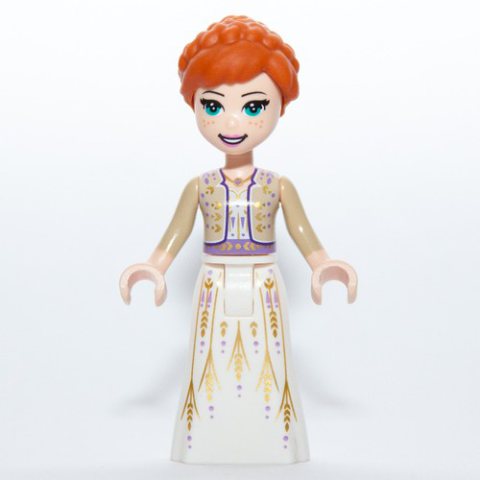 Minifigurka LEGO Anna - Tan Shirt, White Dress