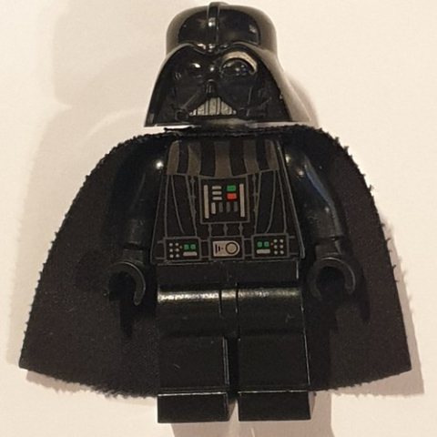 Minifigurka LEGO Darth Vader, Light Bluish Gray Skin, White Pupils (3626b Head)