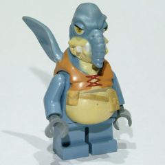 Minifigurka LEGO Watto, Printed Head, Dark Bluish Gray Hands