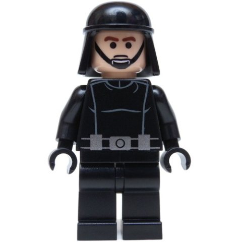 Minifigurka LEGO Death Star Trooper / Imperial Trooper, Brown Eyebrows, Black Eyes, Black Helmet