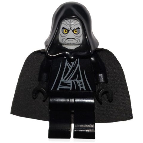 Minifigurka LEGO Emperor Palpatine, Light Bluish Gray Skin, Black Hands