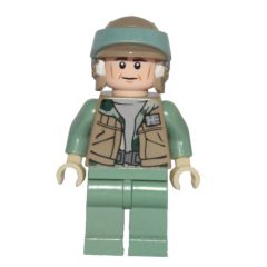 Minifigurka LEGO Rebel Trooper in Endor Uniform, Sand Green Legs, Dark Tan Vest, Cheek Lines