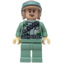 Minifigurka LEGO Rebel Trooper in Endor Uniform, Sand Green Legs, Beard Stubble