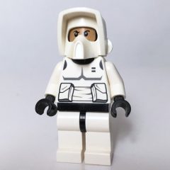 Minifigurka LEGO Scout Trooper, Printed Black Head, White Legs
