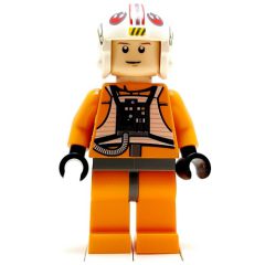 Minifigurka LEGO Luke Skywalker, Orange Rebel Pilot Outfit, Dark Bluish Gray Hips, White Pupils
