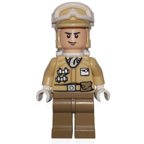 Minifigurka LEGO Rebel Trooper in Hoth Uniform, Tan Hat, Black Chin Line