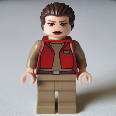 Minifigurka LEGO Padme Amidala / Naberrie, Dark Red Senator Outfit, Ponytail Hair (Clone Wars)