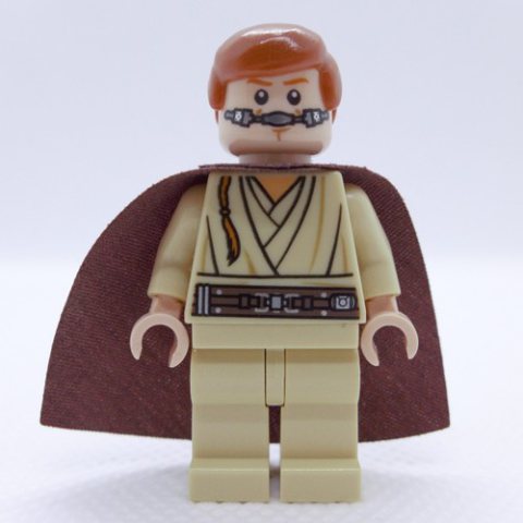 Minifigurka LEGO Obi-Wan Kenobi, Padawan, Plain Legs (3626c Head)