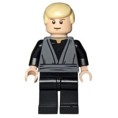Minifigurka LEGO Luke Skywalker, Dark Bluish Gray Robes, Tan Hair, Single Sided Head
