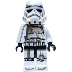 Minifigurka LEGO Sandtrooper Sergeant, White Pauldron, Neck Bracket, Printed Black Head