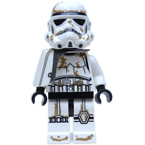 Minifigurka LEGO Sandtrooper Sergeant, White Pauldron, Neck Bracket, Printed Black Head