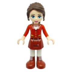 Minifigurka LEGO Naomi - Red Jacket, Dark Red Skirt