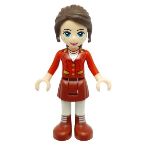 Minifigurka LEGO Naomi - Red Jacket, Dark Red Skirt