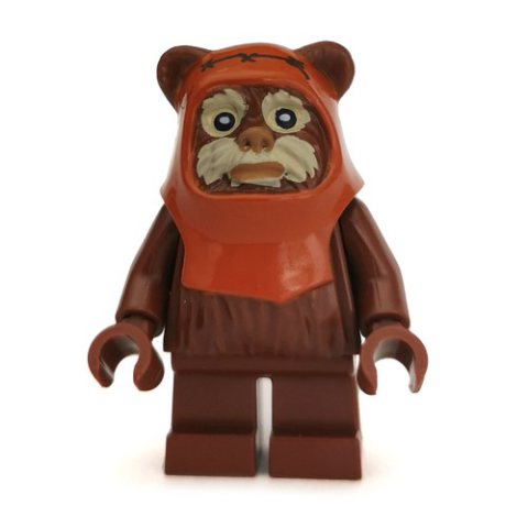 Minifigurka LEGO Wicket, Ewok, Dark Orange Hood, Tan Face