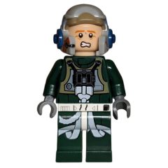 Minifigurka LEGO Rebel Pilot A-wing, Dark Green Uniform, Sand Blue Helmet Stripe