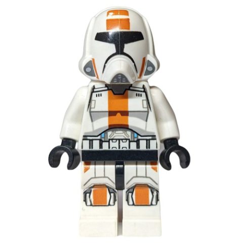 Minifigurka LEGO Republic Trooper, Brown Eyebrows and Cheek Lines