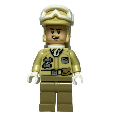 Minifigurka LEGO Rebel Trooper in Hoth Uniform, Tan Hat, Beard Stubble