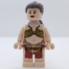 Minifigurka LEGO Princess Leia, Slave Outfit, White Pupils, Neck Bracket