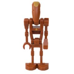 Minifigurka LEGO Battle Droid Commander, Dark Orange, One Bent Arm, One Straight Arm