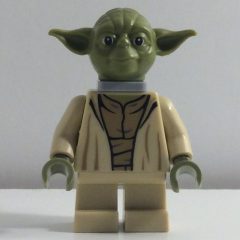 Minifigurka LEGO Yoda, Olive Green Head, Neck Bracket