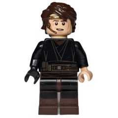 Minifigurka LEGO Anakin Skywalker, Black Robe, Dark Brown Legs, Printed Headset
