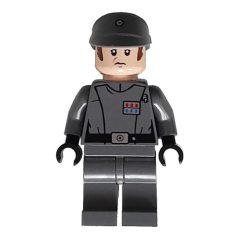Minifigurka LEGO Imperial Officer / Captain / Commandant / Commander, Dark Bluish Gray Uniform