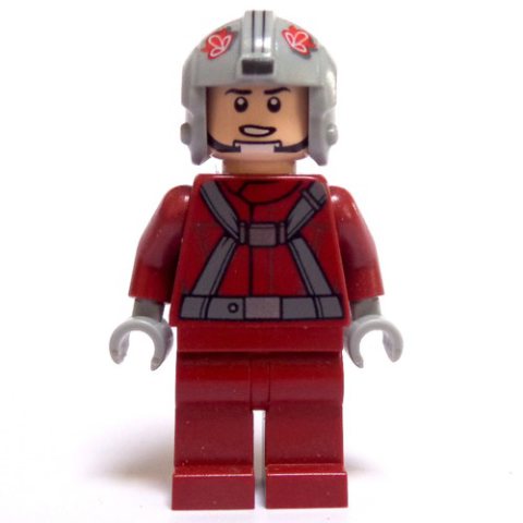 Minifigurka LEGO T-16 Skyhopper Pilot, Dark Red Outfit