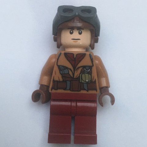 Minifigurka LEGO Naboo Fighter Pilot, Medium Nougat Jacket