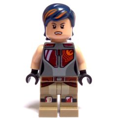 Minifigurka LEGO Sabine Wren with Dark Blue and Orange Hair