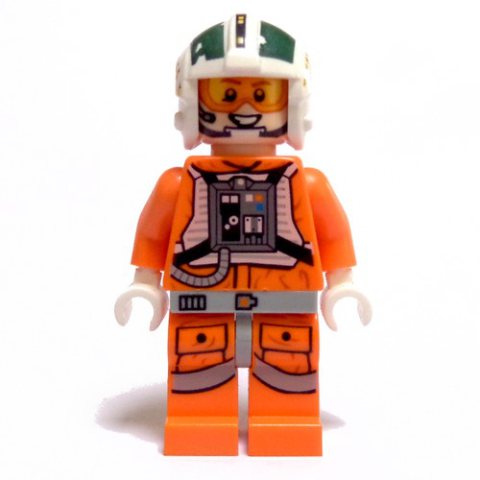 Minifigurka LEGO Wedge Antilles, Printed Legs, White Hands