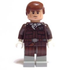 Minifigurka LEGO Han Solo, Hoth Outfit, Dark Brown Jacket with White Neckerchief