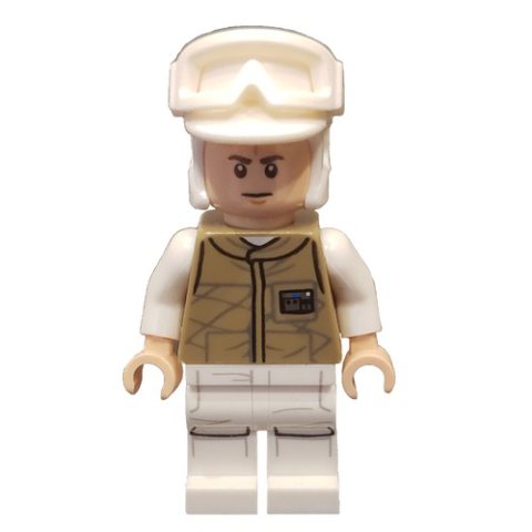 Minifigurka LEGO Rebel Trooper in Hoth Uniform, White Hat, Dark Tan Jacket